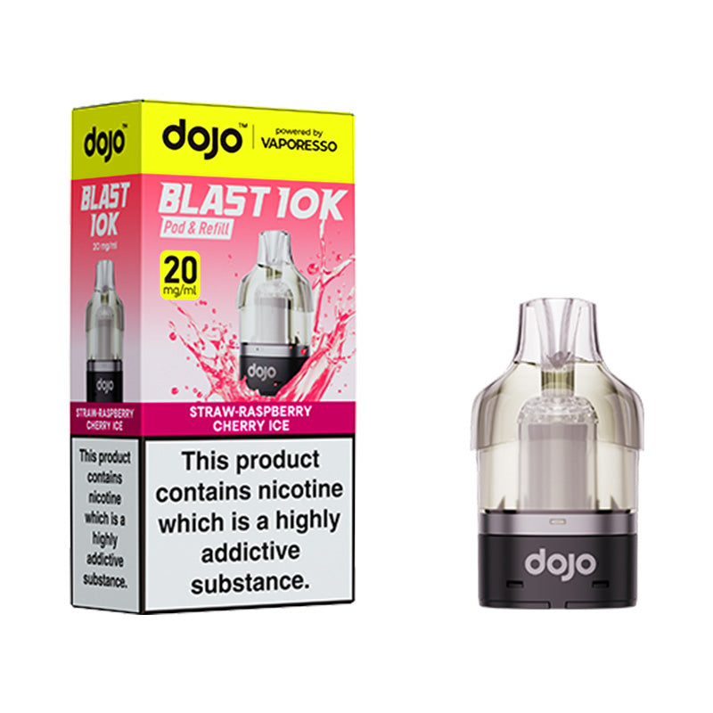 Dojo Blast 10k pod Straw-Raspberry Cherry Ice