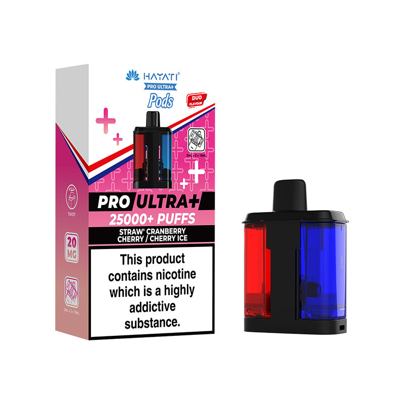 Hayati Pro Ultra Plus 25K Refill Strawberry Cranberry Cherry / Cherry Ice
