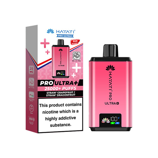 Hayati Pro Ultra Plus 25K Kit | Strawberry Grapefruit / Strawberry Dragonfruit