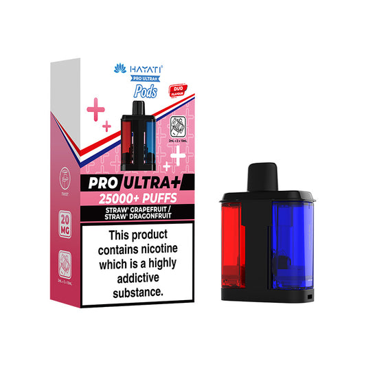 Hayati Pro Ultra Plus 25K Refill Strawberry Grapefruit / Strawberry Dragonfruit