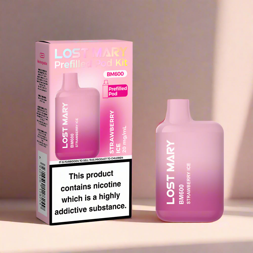 Lost Mary BM600 Prefilled Pod Kit Strawberry Ice