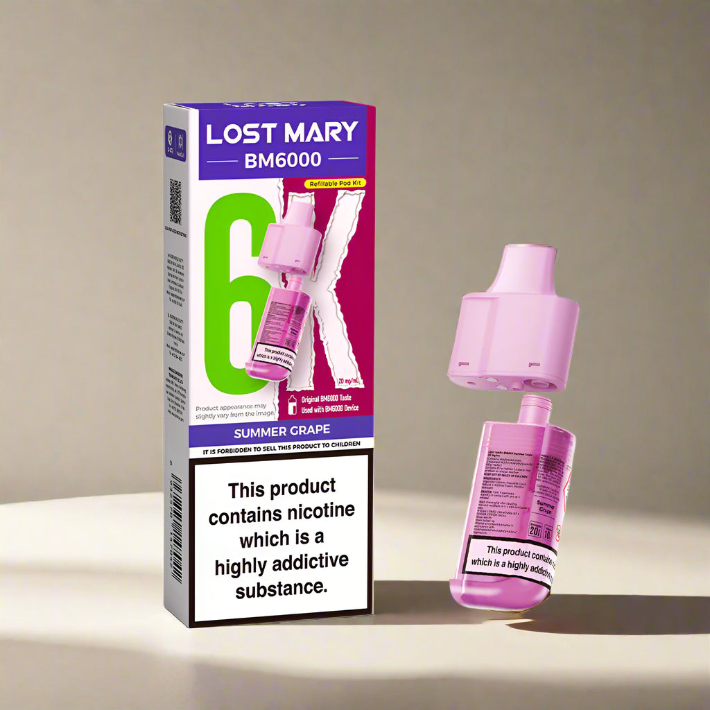 Lost Mary BM6000 Prefilled Replacement Pod Summer Grape