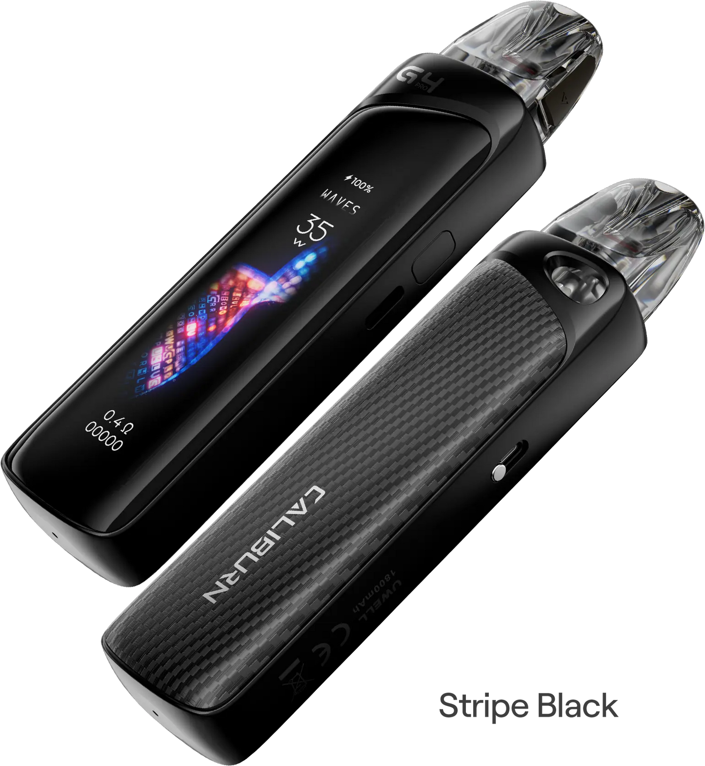 UWELL Caliburn G4 Pro Pod Vape Kit Stripe Black