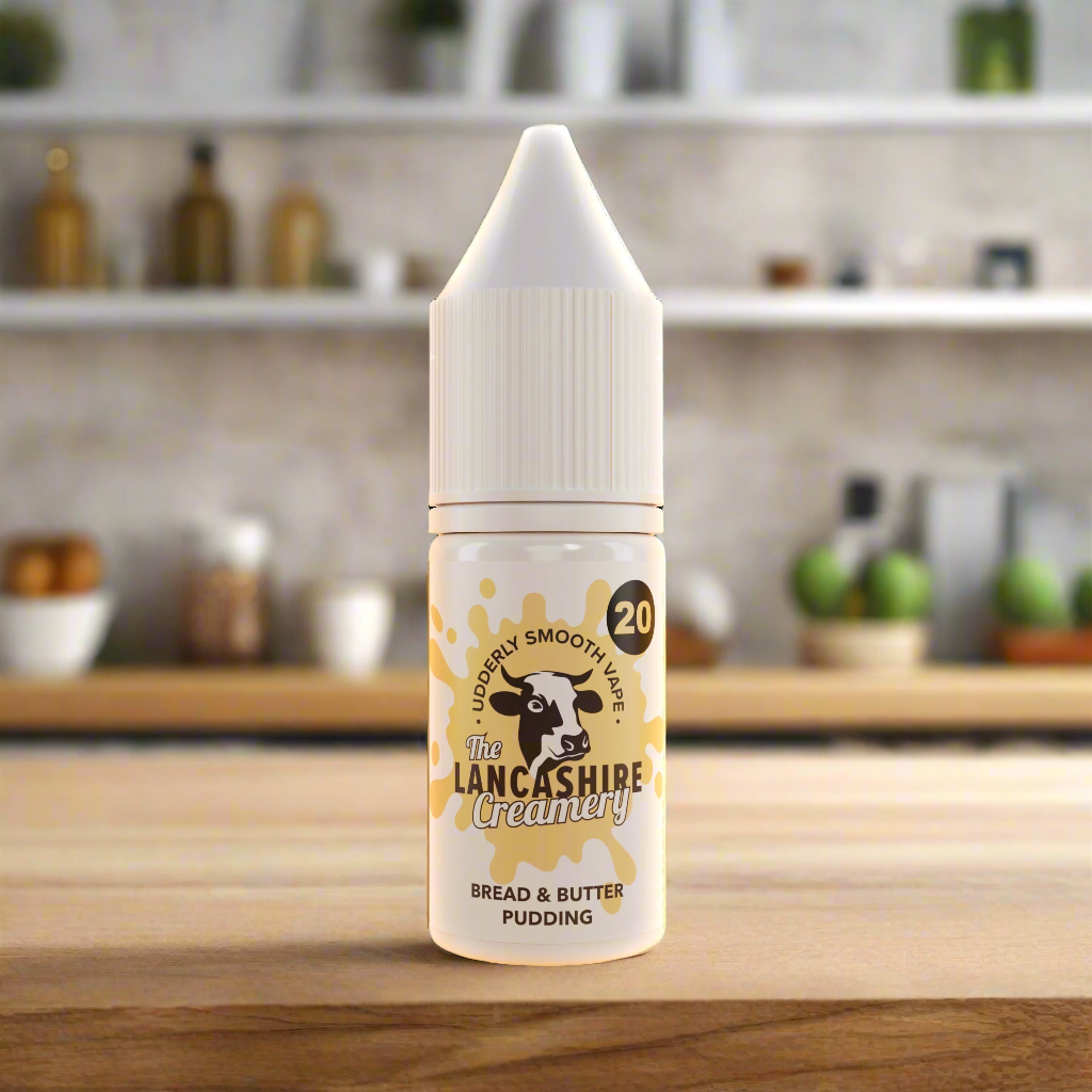 The Lancashire Creamery 10ml Nic Salt Bread & Butter Pudding