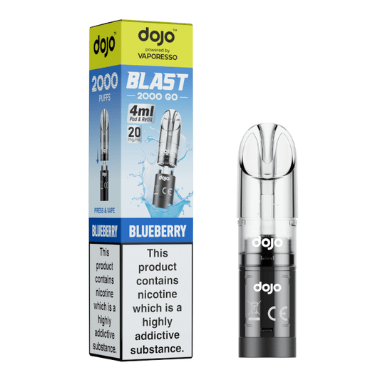 DoJo Blast 2000 Go Transparent Pre-filled Pods Blueberry