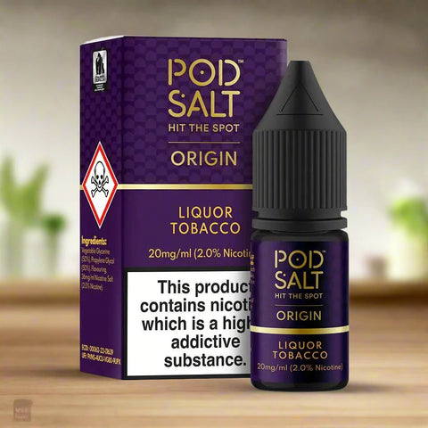 Pod Salt Origin - Liquor Tobacco 10ml (Discontinued) - Smoketronics