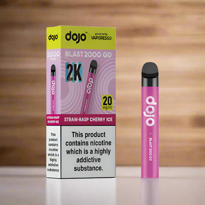 Vaporesso DoJO Blast 2000 Go Pod Kit Straw-Rasp Cherry Ice