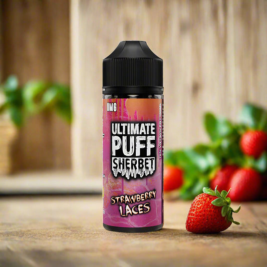 Ultimate Puff Sherbet - Strawberry Laces 100ml E-liquid