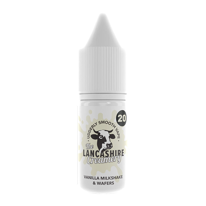 The Lancashire Creamery 10ml Nic Salts Strawberry Milkshake Deluxe