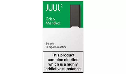 Juul 2 Pods - Crisp Menthol 18mg - Smoketronics