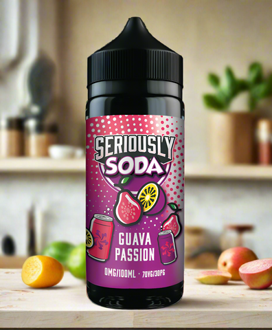 Seriously Soda by Doozy Vape - Guava Passionfruit 100ml - Smoketronics