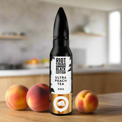 Riot Squad - Black Edition Ultra Peach Tea 50ml - Smoketronics